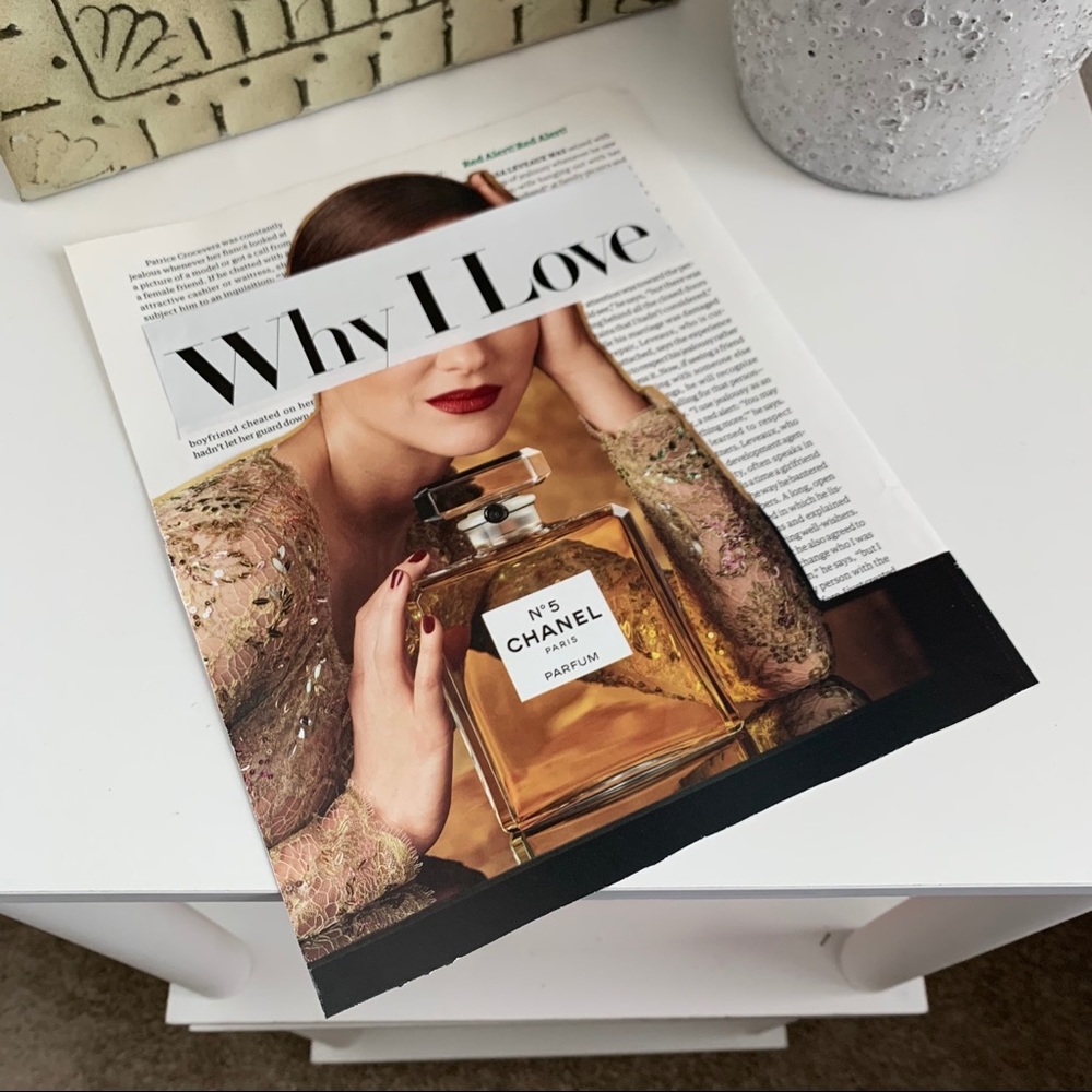 Chanel No 5 Perfume Wall Art Why I Love Glam Fashion Decor - Picture 7 of 11